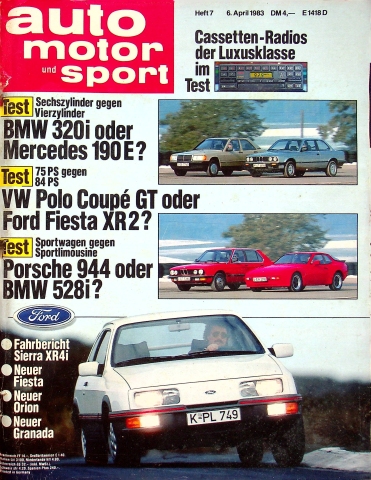 Deckblatt Auto Motor und Sport (07/1983)